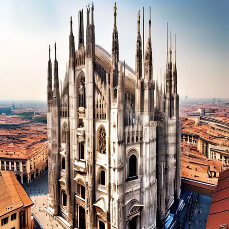 A happy family, brimming with laughter, strolls through the vibrant streets of Milan, Italy, enjoying a budget-friendly summer adventure filled with gelato, art, and hidden gems.