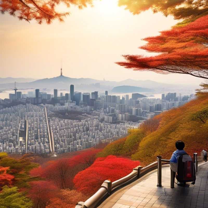 Découvrir les temples bouddhistes antiques du village de Bukchon Hanok à Séoul, en Corée du Sud, à l'automne