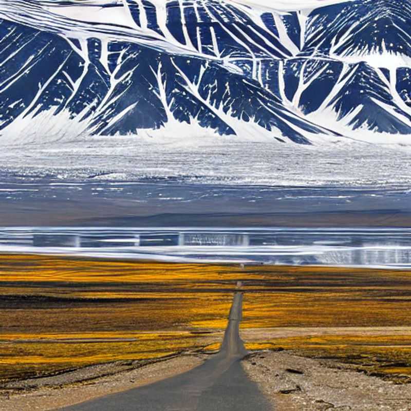 Here are a few options for alt text in Portuguese for an image of Svalbard, Norway in an article about whether it's good for spring break, each with a slightly different emphasis:
