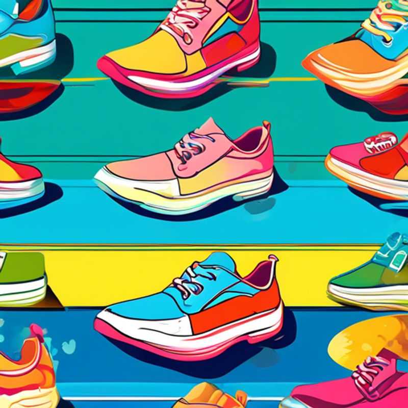 A close-up shot of a pair of comfortable walking shoes, showcasing their supportive design and breathable materials, perfect for exploring any city on foot.