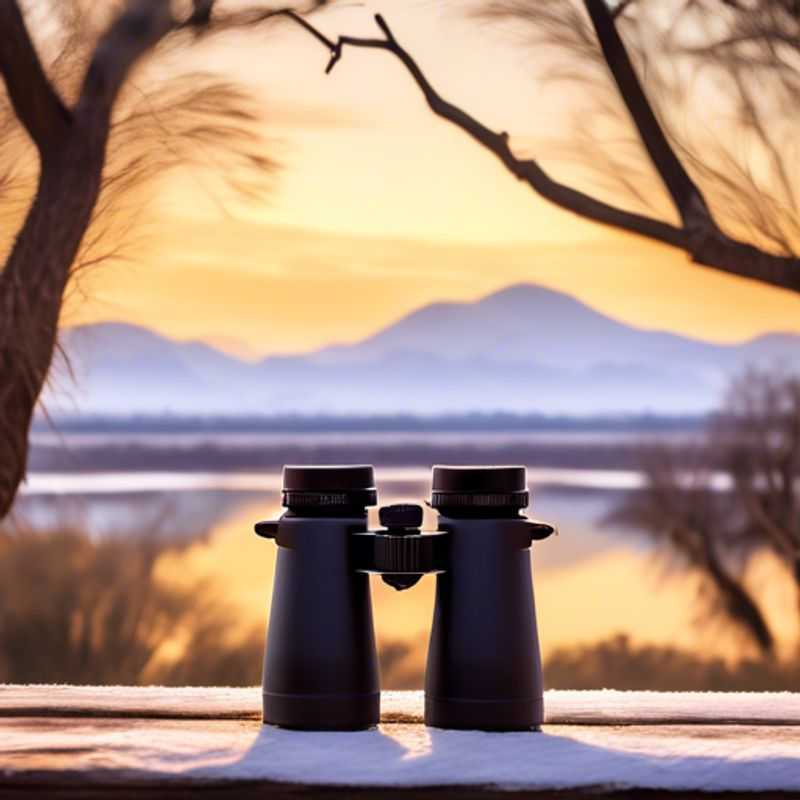 A pair of sturdy binoculars, ready to unveil the hidden wonders of nature, whether on a scenic hike or an exhilarating safari.