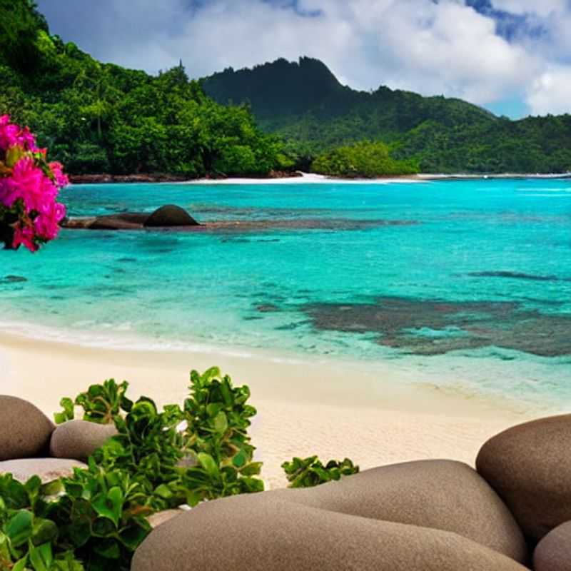 Un coin de paradis aux Seychelles : plages de sable blanc et eaux turquoise, idéal pour des vacances de printemps.