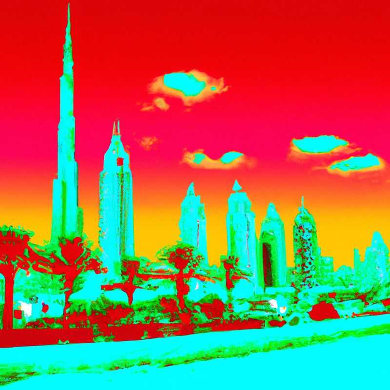 Two couples marvel at the breathtaking skyline of Dubai, United Arab Emirates, a city of towering wonders, as they embark on their 2-week springtime adventure.