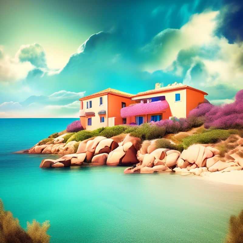 Un viajero solitario, The Staycationer, disfruta de la belleza turquesa del agua en Villasimius, Cerdeña, Italia, durante una escapada de 4 días en primavera.