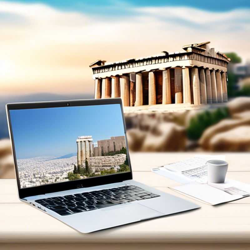 Close-up shot of a sleek, modern laptop with a blank screen, ready for you to explore your next big purchase.