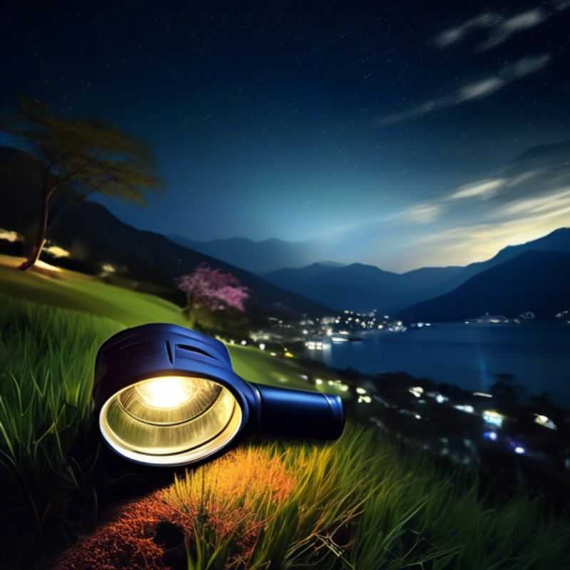 A close-up of a sleek, modern headlamp, illuminating a dark path, showcasing the essential features for adventurers and outdoor enthusiasts.