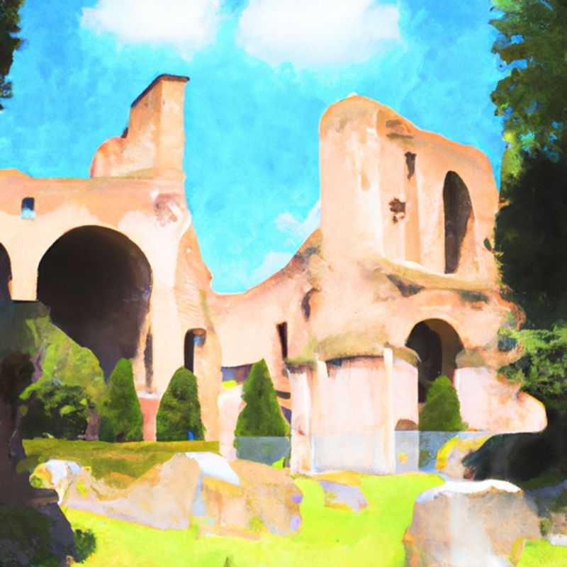 Ancient Baths of Caracalla in Rome: A Springtime Oasis