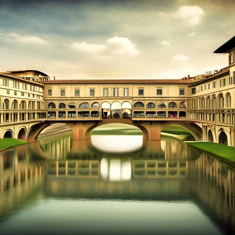 Deux couples profitant de la beauté hivernale de Florence, Italie,