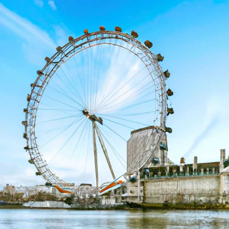London Eye in Spring: A Panoramic Perspective