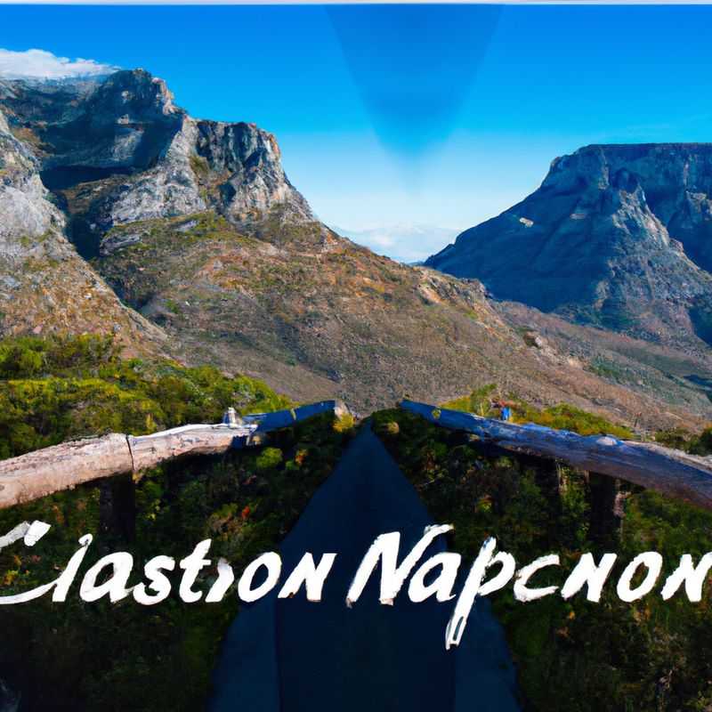 A lone wanderer stands on the edge of Table Mountain, overlooking the vibrant city of Cape Town, South Africa, during a 24-hour winter adventure. The majestic mountain, shrouded in mist and kissed by golden sunlight, serves as a backdrop to the traveler's solitary exploration of this captivating city.