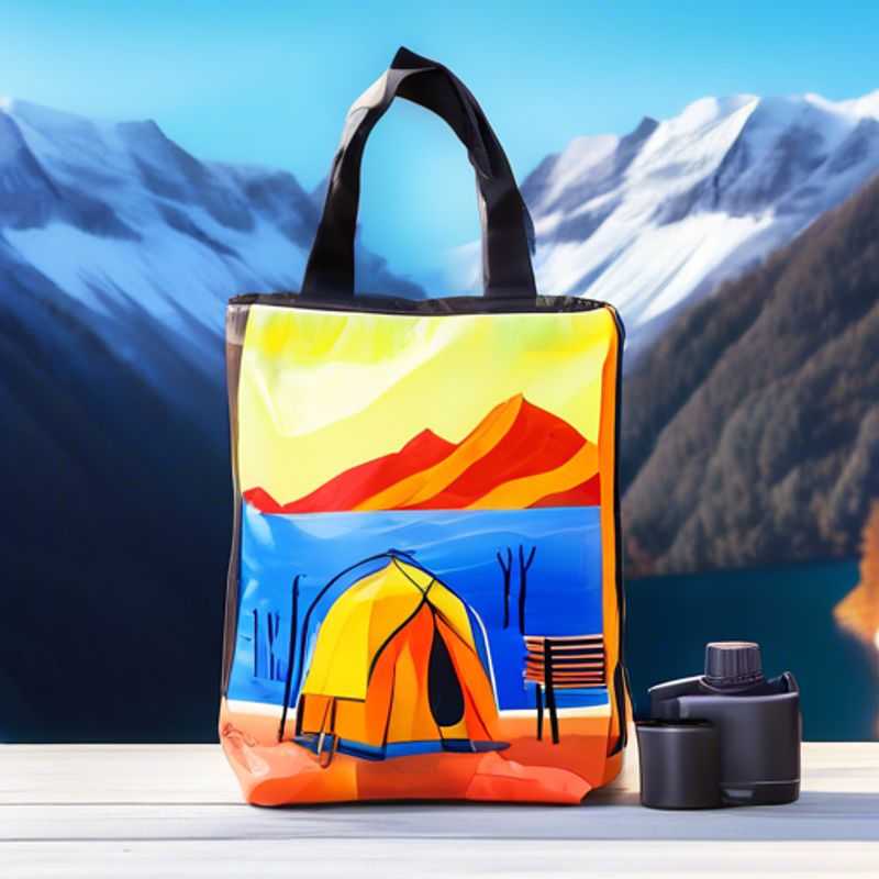 A sleek, portable shower bag, perfect for maintaining hygiene while camping or glamping, with a built-in shower head and a hanging hook for easy use in the great outdoors.