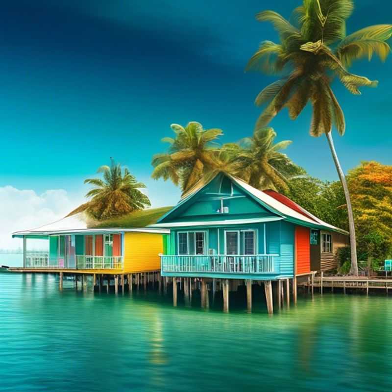 Three couples, known as The Staycationer, bask in the tropical paradise of Bocas del Toro, Panama. Vibrant turquoise waters lap at the shores of a lush island, showcasing the breathtaking beauty of this winter wonderland.