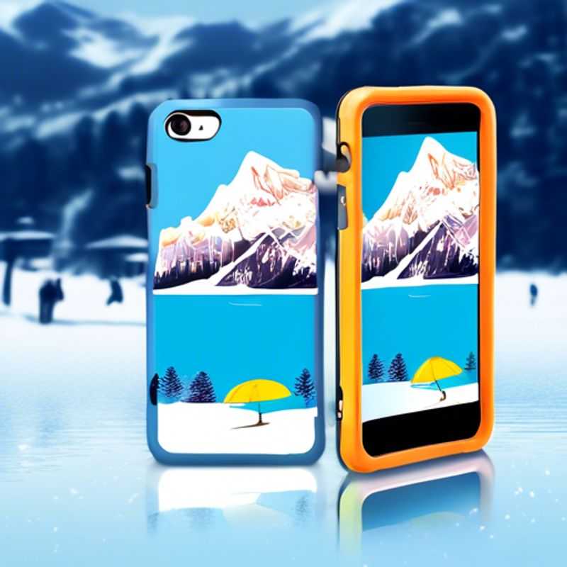 Close-up of a sleek, waterproof phone case with a clear back, showcasing the phone inside and highlighting its protection from water damage.