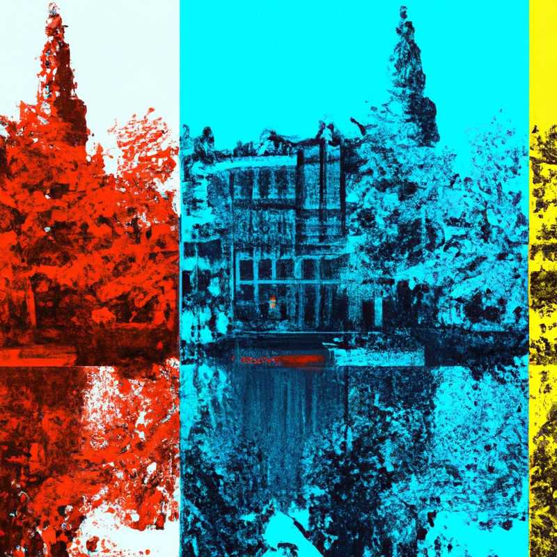 A solo traveler strolls through the picturesque streets of Amsterdam, Netherlands, lined with charming canals and colorful gabled houses, during a tranquil 2-week autumn escape.