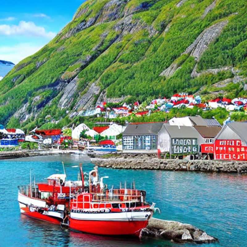 Fiordes Noruegueses na primavera: Paisagem deslumbrante com águas calmas e montanhas imponentes.