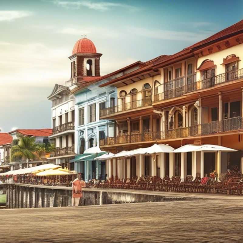 A family of cultural explorers enjoying the vibrant streets of Panama City, Panama, filled with colorful architecture and lively energy, during their two-week summer adventure.