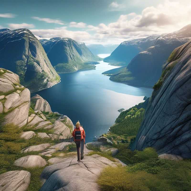 Dois casais, aventureiros de orçamento, desfrutando da beleza dramática dos fiordes noruegueses cobertos de neve, uma paisagem épica e congelante que promete uma aventura épica de 4 dias.
