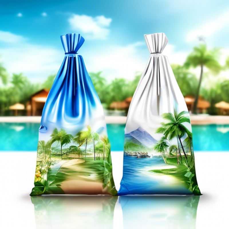 A close-up shot of a variety of Ziplock bags designed for containing liquids or wet items, showcasing their various sizes and features.