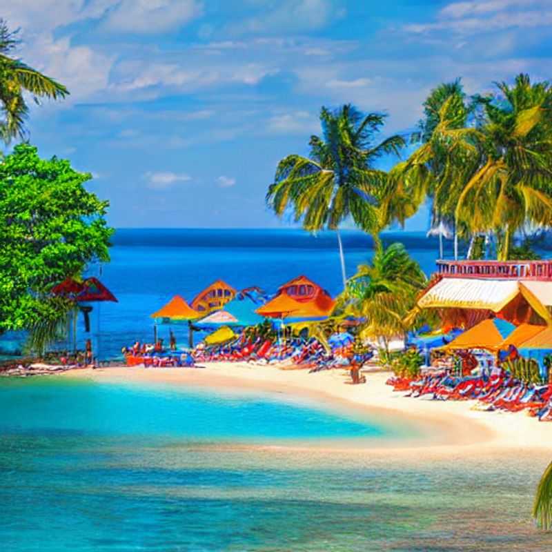 Roatán, Honduras: Soleil printanier sur les plages paradisiaques.