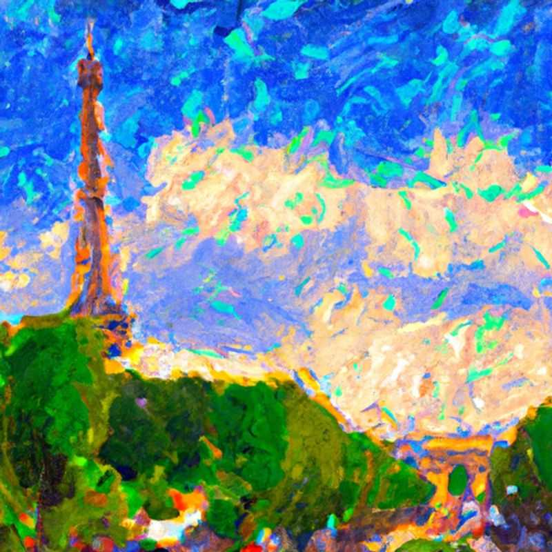 Three couples bask in the radiant glow of the Eiffel Tower, an iconic symbol of Paris, France, during their idyllic 2-week summer sojourn in the City of Lights.
