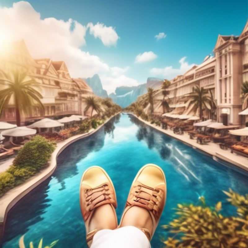 A close-up shot of a pair of comfortable walking shoes, showcasing their supportive design and breathable materials, perfect for exploring any city on foot.