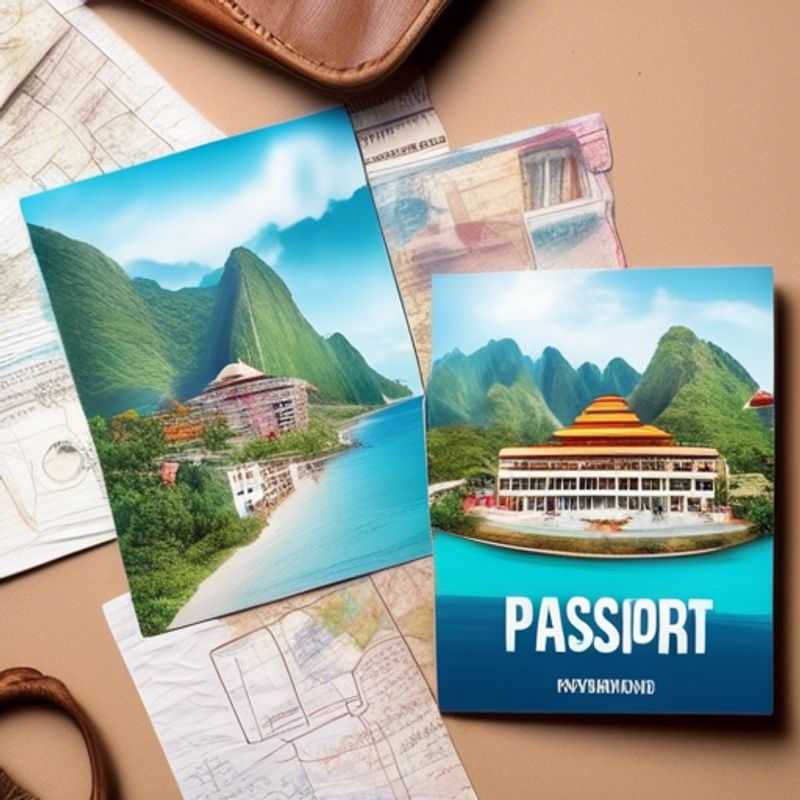 A close-up of a passport and visa, symbolizing the exciting possibilities of international travel and the essential preparation required before embarking on your journey.