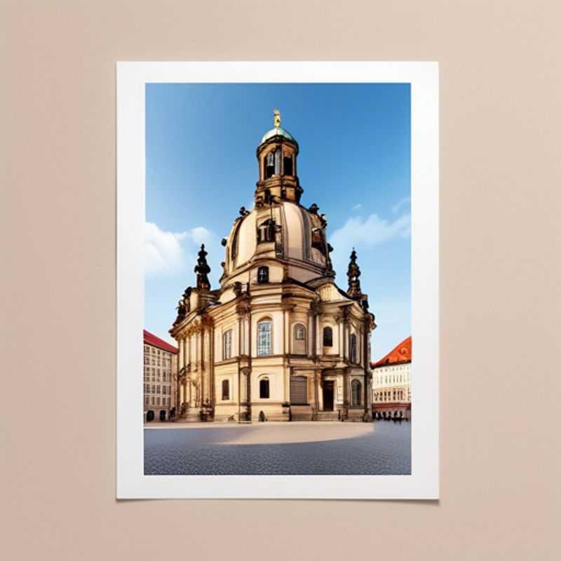 Three couples, dressed in chic winter attire, stand against the backdrop of Dresden's Frauenkirche, a stunning example of Baroque architecture bathed in the soft glow of winter sunlight. This image captures the essence of their 24-hour whirlwind business trip, showcasing the city's blend of history and modern charm.