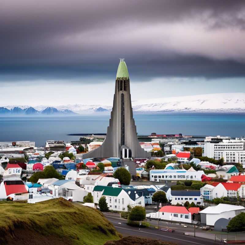 A cozy cafe in the charming city of Reykjavik, Iceland, where a foodie couple explores the vibrant local culinary scene during their 2-week autumn adventure.