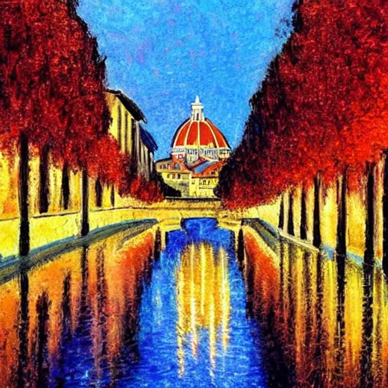 Florence au printemps : Une vue splendide sur la ville, idéale pour les vacances de printemps. (Florence in Spring: A splendid view of the city, ideal for spring break.)