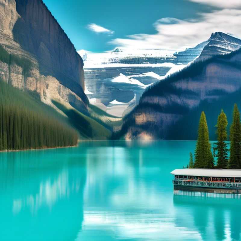 Uma família aventureira, incluindo crianças, sorridente em frente às montanhas cobertas de neve de Banff, Canadá, capturando momentos memoráveis para suas redes sociais durante uma viagem de 24 horas nesta coolcation épica.