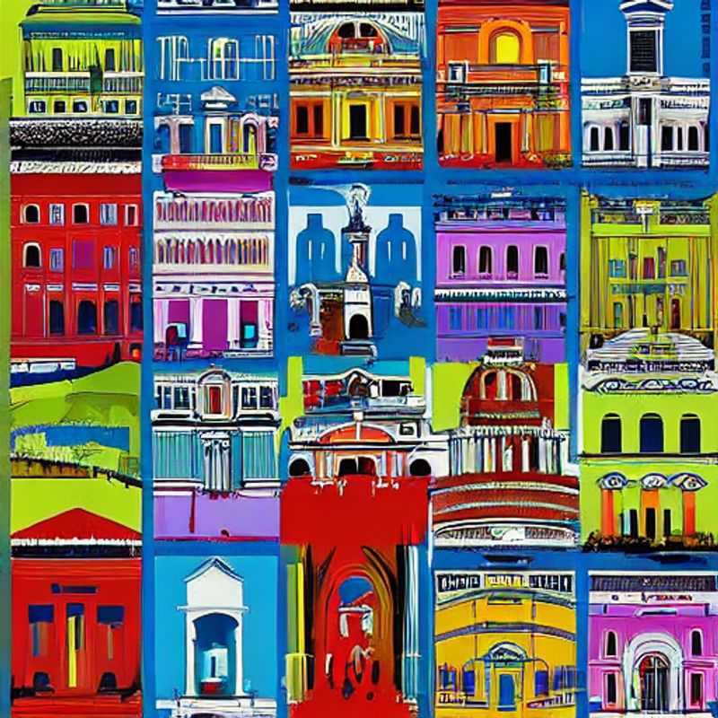 Rome printanière : Couleurs vibrantes et ambiance printanière sur une place romaine ensoleillée.