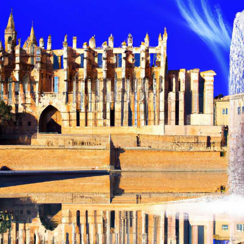 Two couples strolling along the vibrant streets of Palma, Balearic Islands, Spain, on their 3-day summer getaway, surrounded by charming architecture and the warm embrace of the Mediterranean sun.