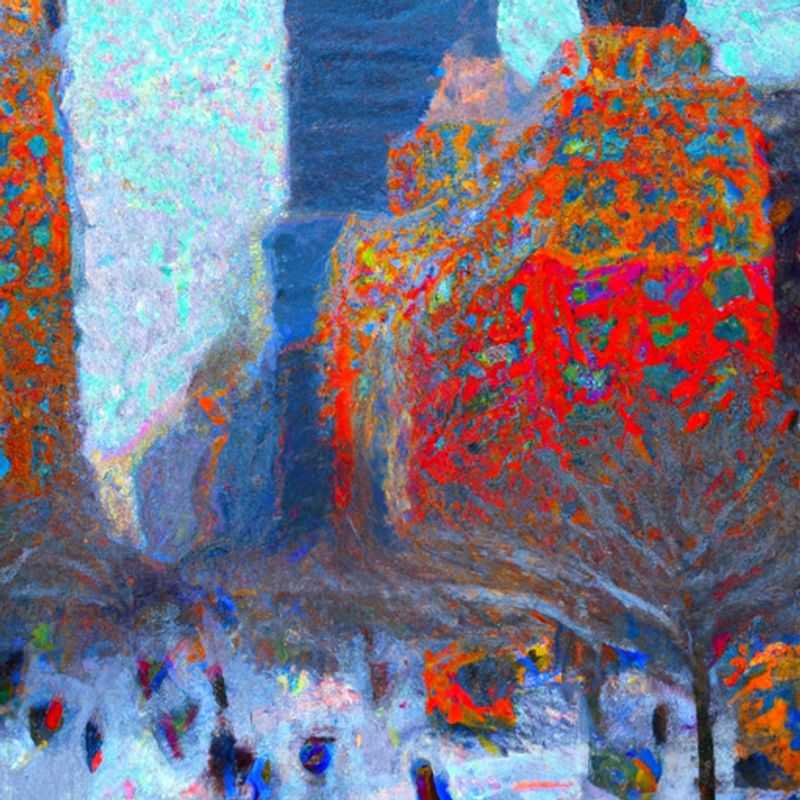 Two couples bundled up against the winter chill, embracing the vibrant energy of Times Square, the bustling heart of New York City, during their weeklong winter adventure in the Big Apple.