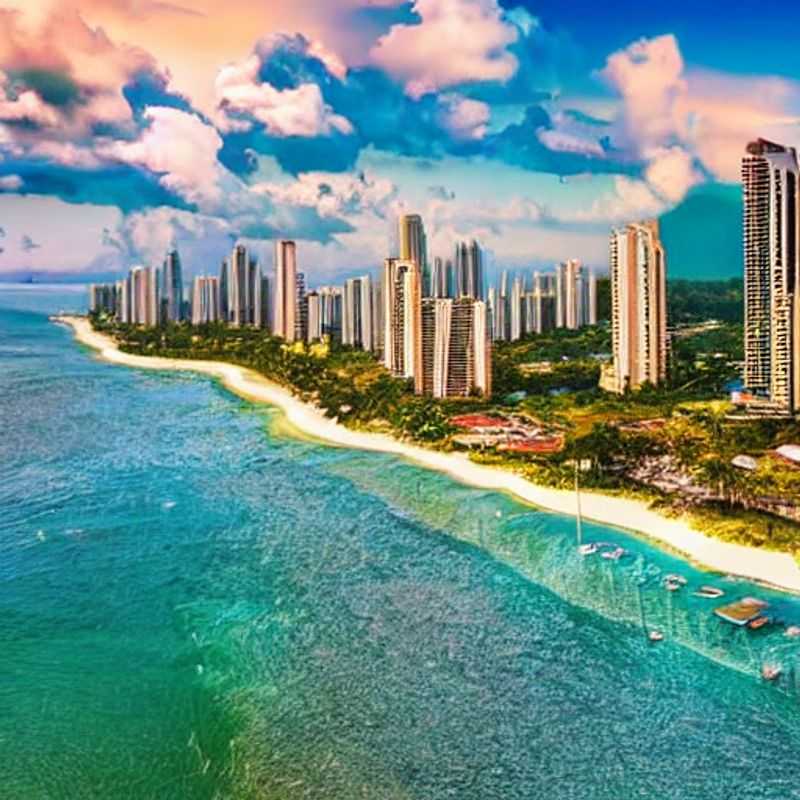Panama City, Panama : Vues panoramiques de la ville, idéale pour les vacances de printemps.