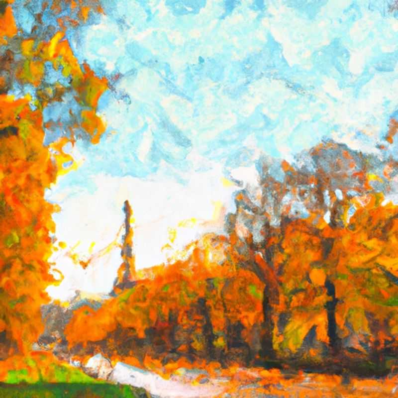 A vibrant autumn scene unfolds in the heart of Paris, France, as two couples stroll along the iconic Champs-Élysées, surrounded by the city's enchanting fall foliage. Their two-week sojourn promises a romantic and unforgettable adventure.