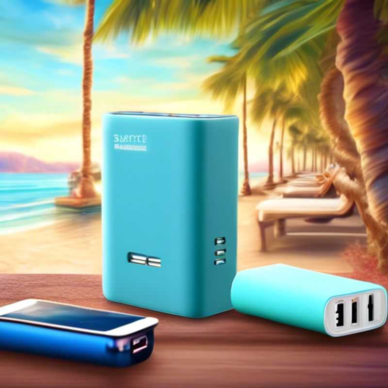 A sleek, modern power bank or portable charger ready to keep your devices juiced up on the go.