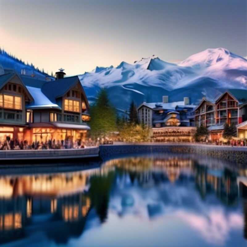 Deux couples profitant des paysages enneigés de Whistler, Canada, lors de leur escapade romantique de 5 jours à la recherche d'une coolcation.