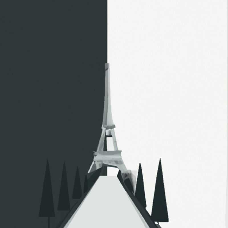 Two couples embarking on a three-week winter adventure in the enchanting city of Paris, France, marveling at the snow-laden rooftops and the Eiffel Tower standing tall amidst the cityscape.