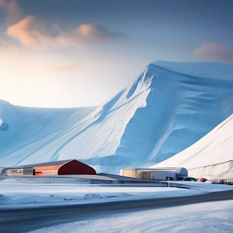 Un couple d'explorateurs culturels admire le paysage époustouflant du Svalbard, en Norvège, pendant leur aventure hivernale de deux semaines. Des glaciers majestueux aux aurores boréales dansantes, Svalbard offre un spectacle de beauté sauvage et arctique.