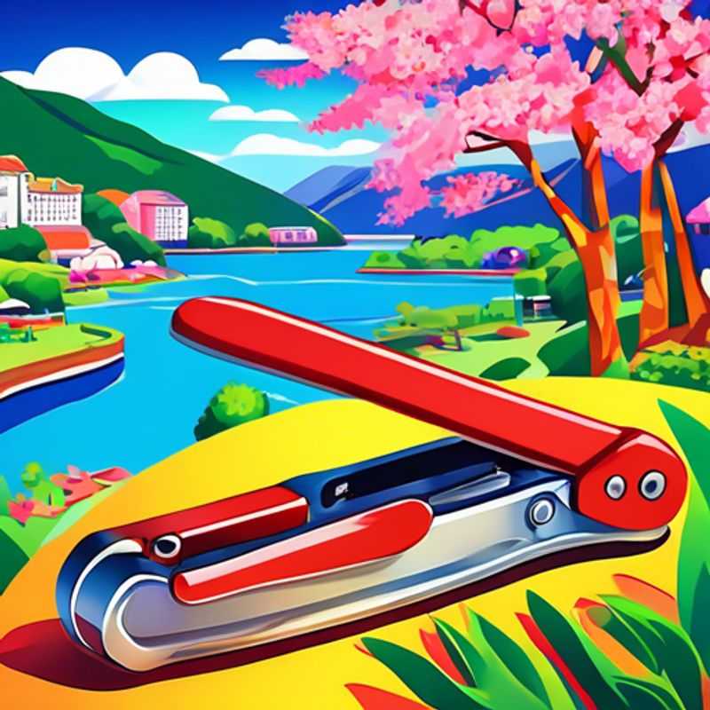 Close-up of a sleek multi-tool or Swiss Army knife, showcasing its versatility with various tools like a blade, pliers, and screwdriver, ready for any adventure.