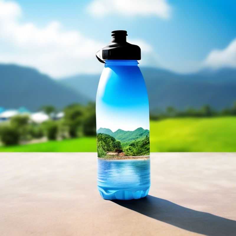 A close-up of a sleek reusable water bottle, showcasing its modern design and eco-friendly features.