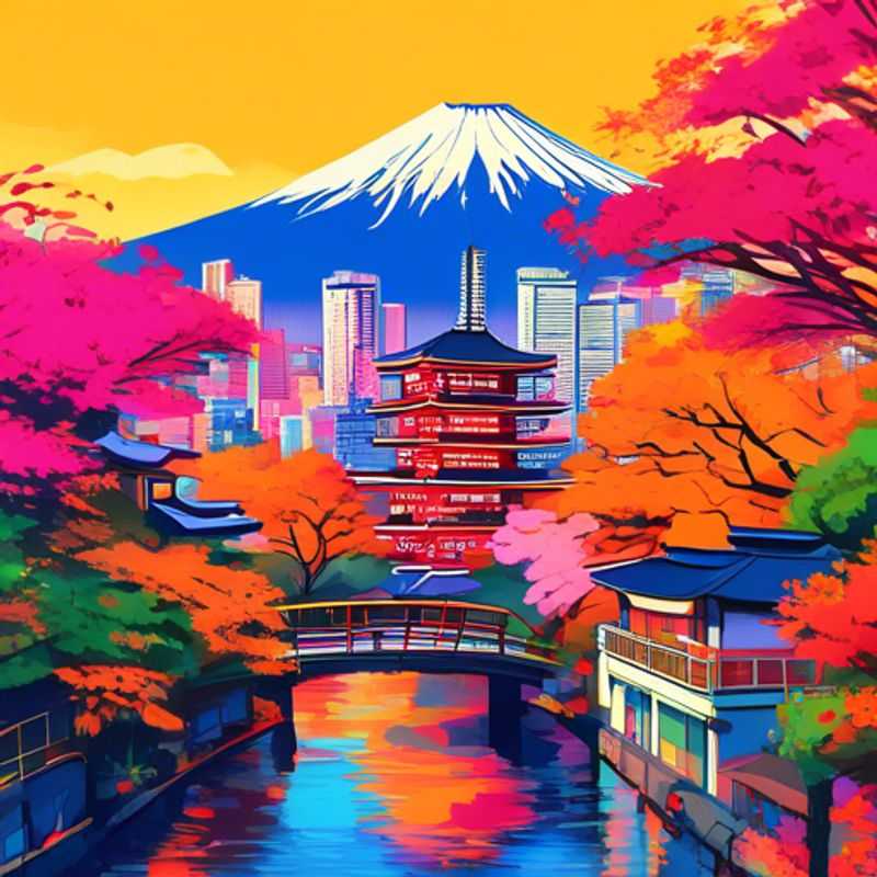 Vue de Tokyo, Japon :
