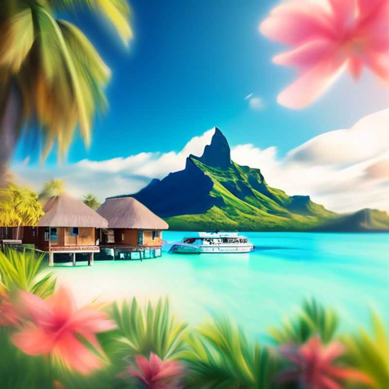 Lagune turquoise de Bora Bora, Polynésie française : un aperçu du coût potentiel d'un séjour paradisiaque.