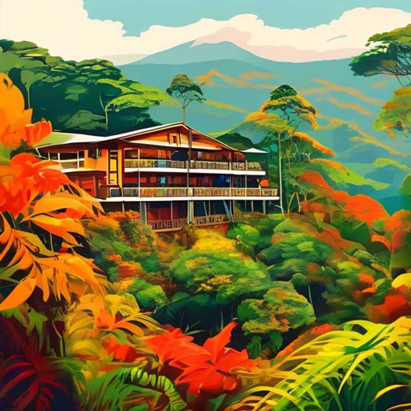 Monteverde, Costa Rica : Un paysage luxuriant et montagneux.