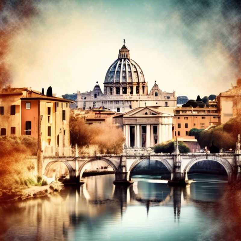 Rome, Italie : Vue pittoresque illustrant le coût de la vie dans la ville,
