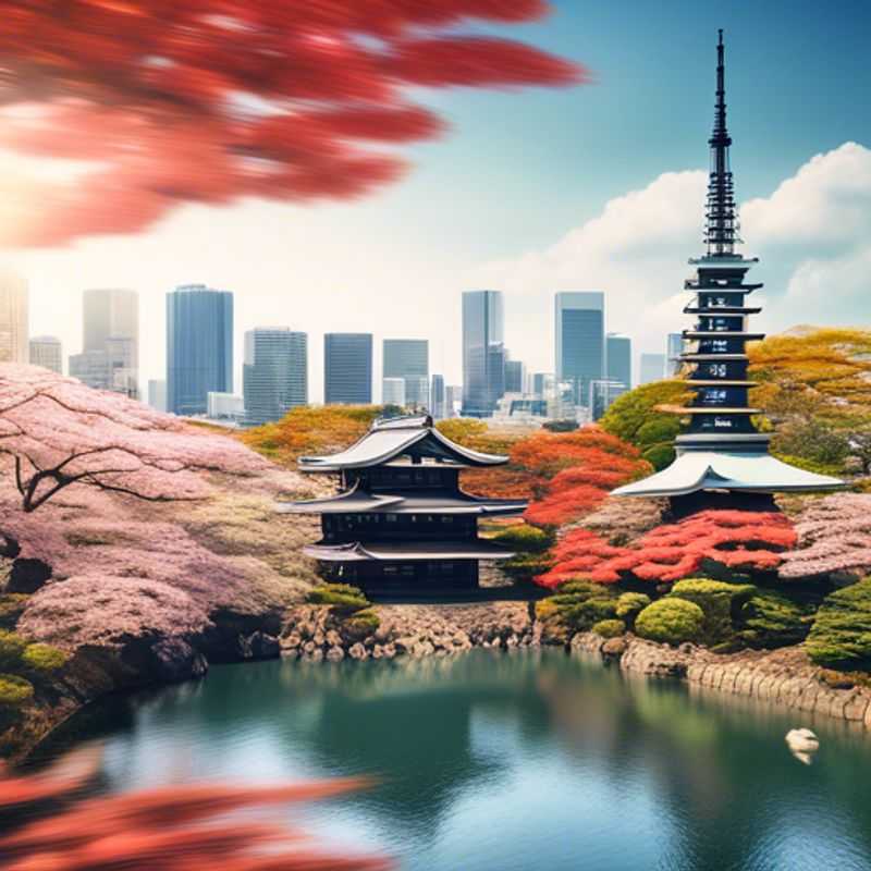 Tokyo, Japon: Vue impressionnante de la ville, soulignant le contraste entre modernité et tradition.