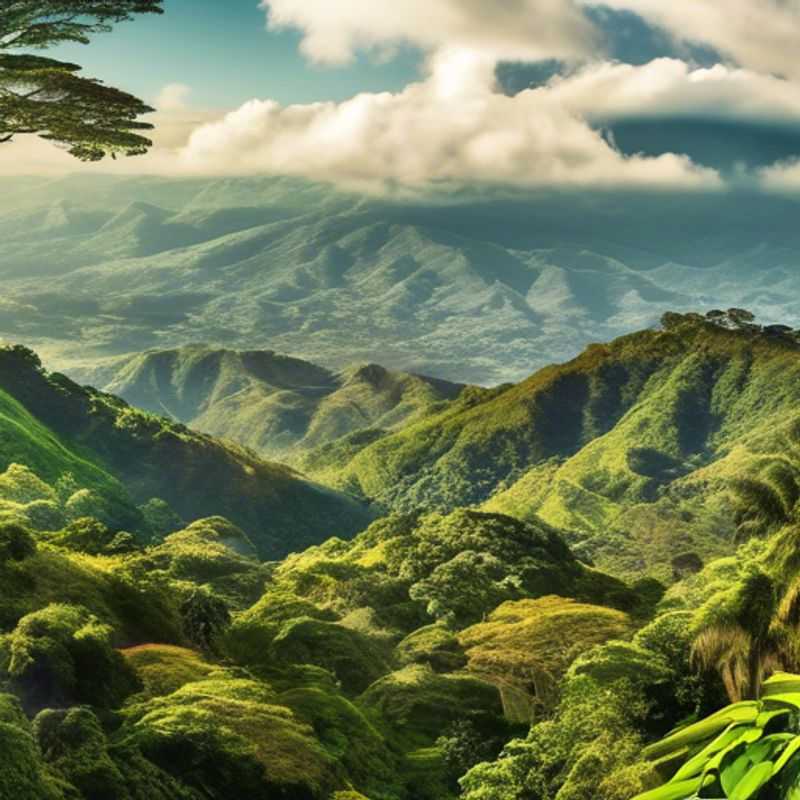 Monteverde, Costa Rica : Un paysage luxuriant et montagneux.