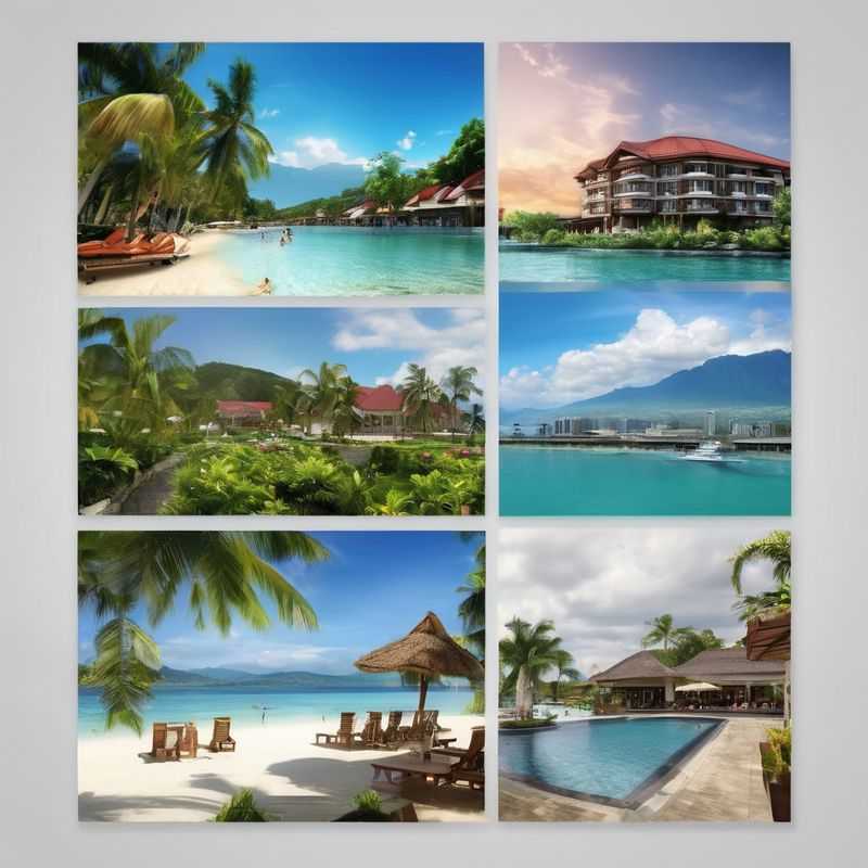 A vibrant street scene in the bustling heart of Cebu City, Philippines, showcasing a mix of modern architecture and local life, hinting at the diverse areas to explore.