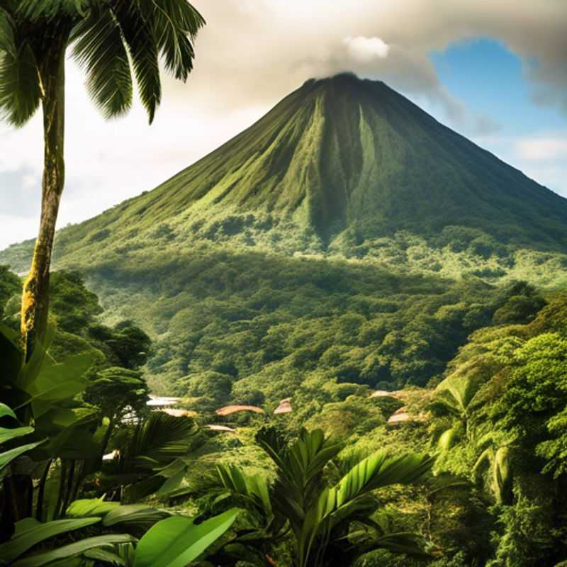La Fortuna, Costa Rica : Un paysage luxuriant et volcanique.