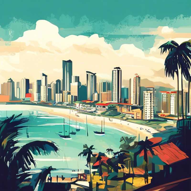 Panama City, Panama : Vue panoramique de la ville, illustrant le coût de la vie potentiellement élevé ou abordable selon les activités choisies.